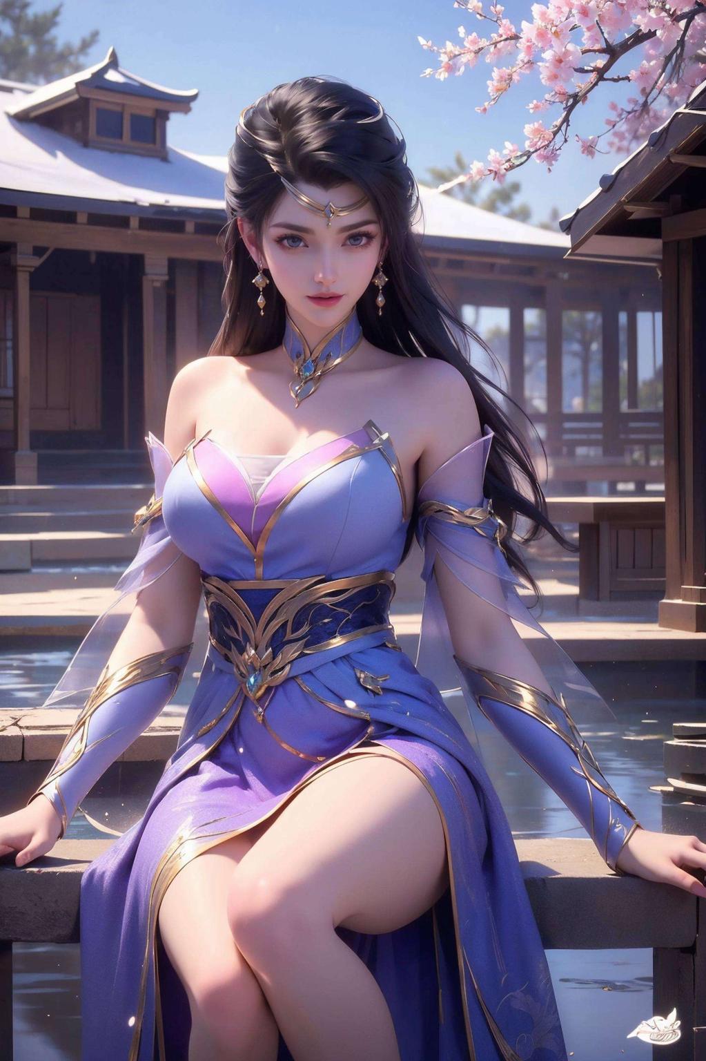 玉面婀娜让你的iPhone瞬间变身仙境！仙武传中的楚灵玉最新壁纸