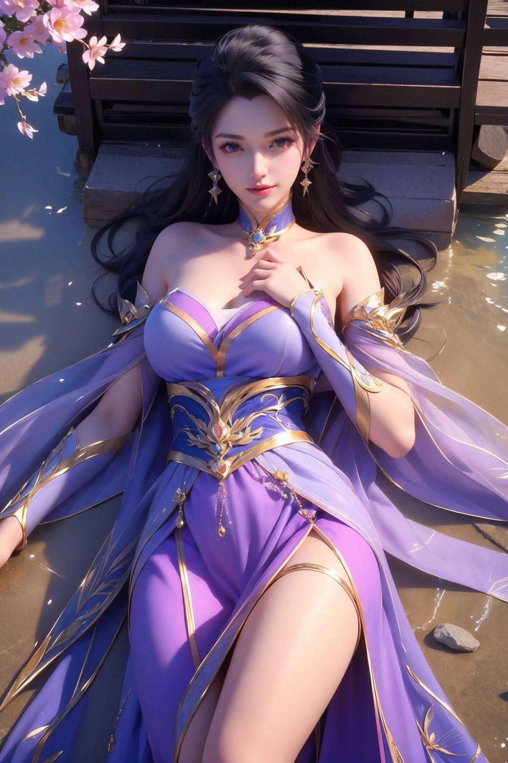 粉色梦幻楚灵玉飞升之美