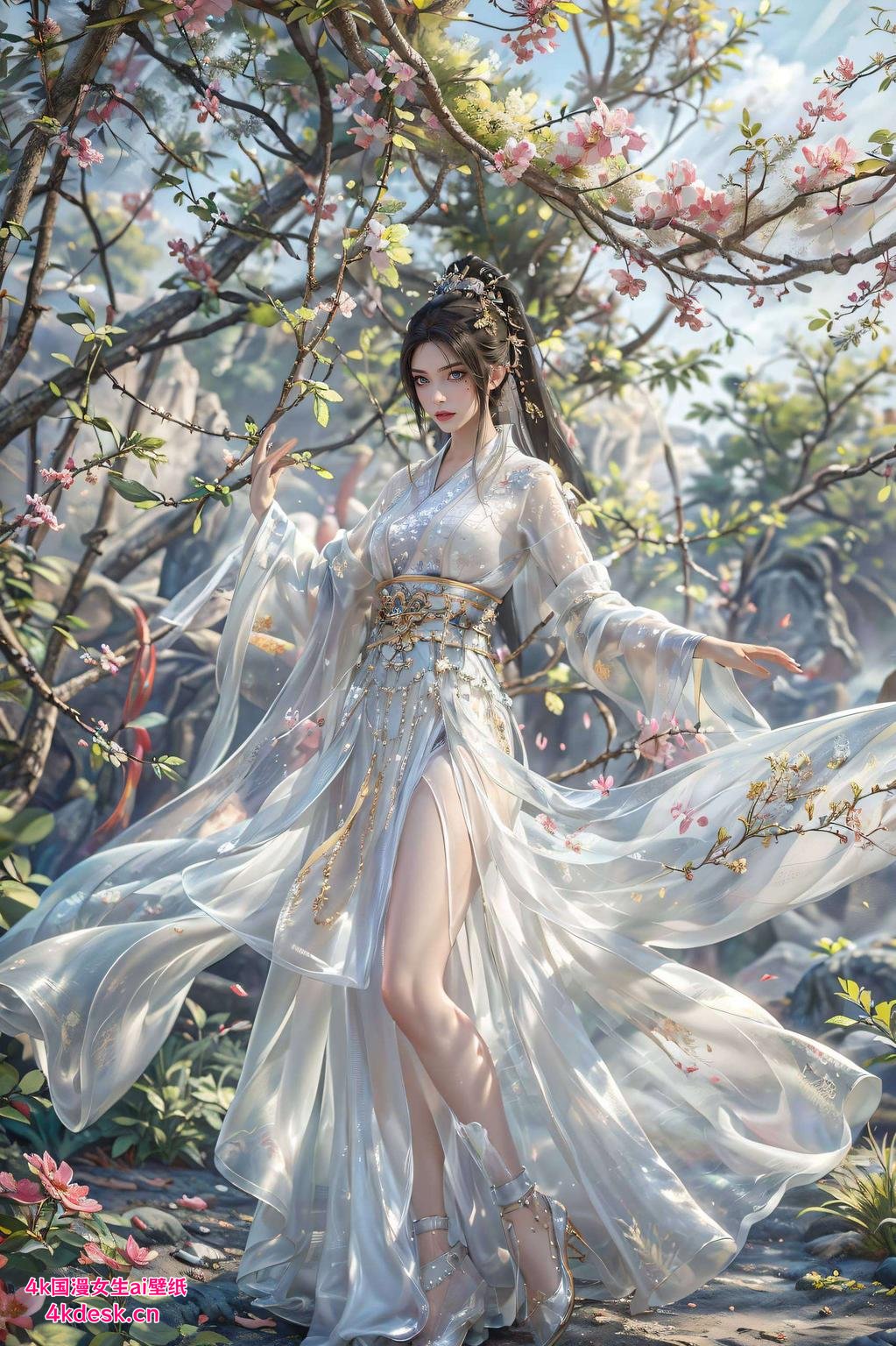 细腻笔触以方清雪的婉约形象为主题
