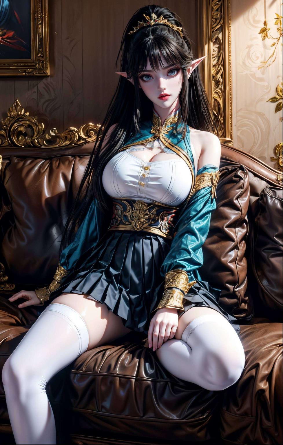 她那优雅的身姿与细腻的笔触仿佛跃然屏上