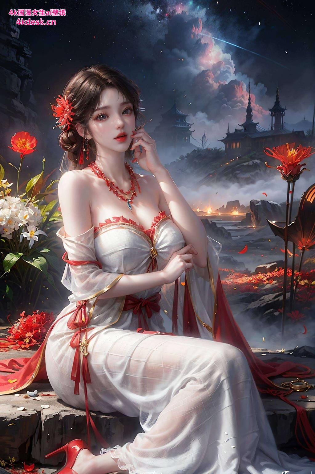 安卓专属！画面中的火灵儿灵动可爱火灵儿炫彩壁纸来袭！高清全屏