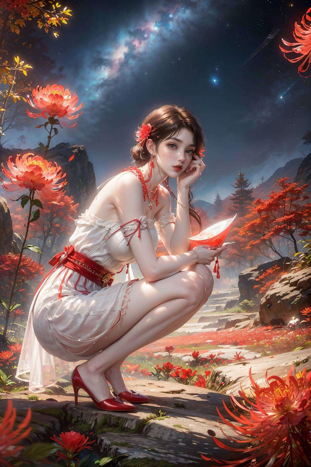 火灵儿与石昊浪漫邂逅清新甜美