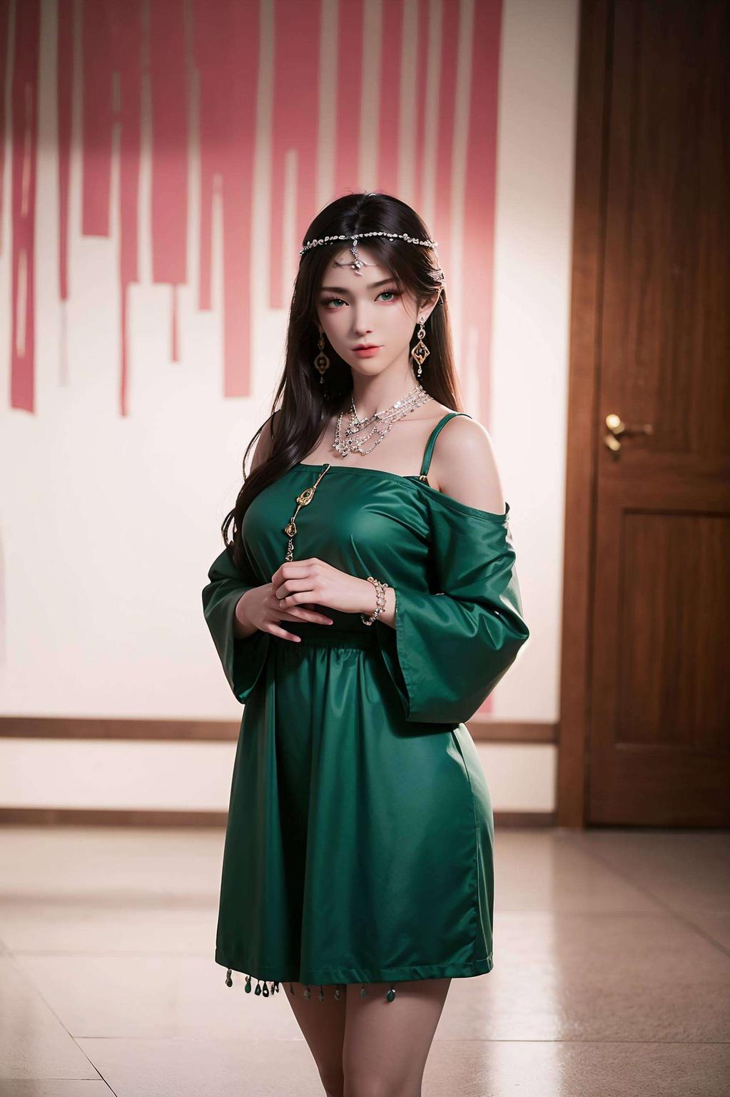 炫彩苹果风金瓶儿手绘壁纸