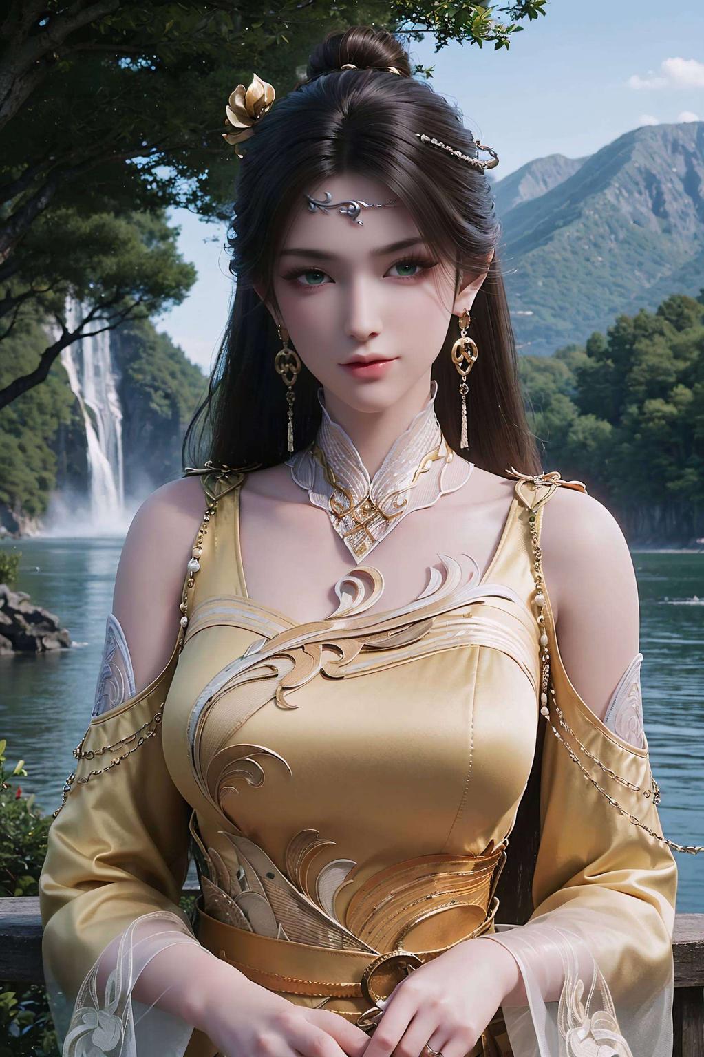 宛如穿越时空的仙子美得让人心动
