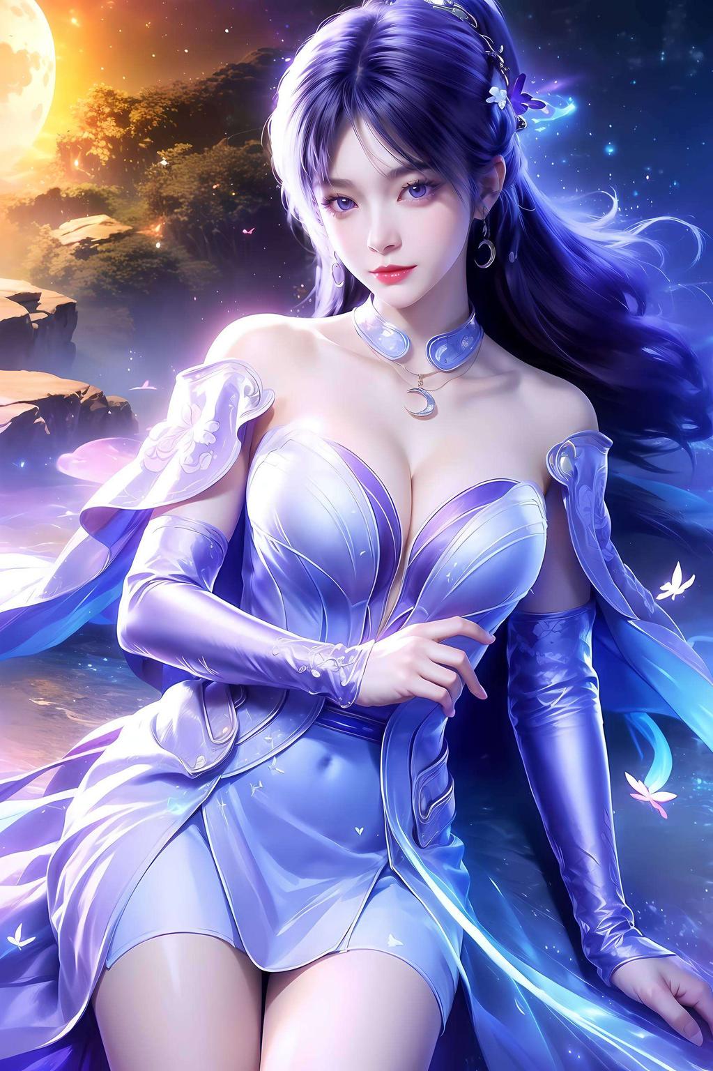 美得让人心动紫衣飘扬