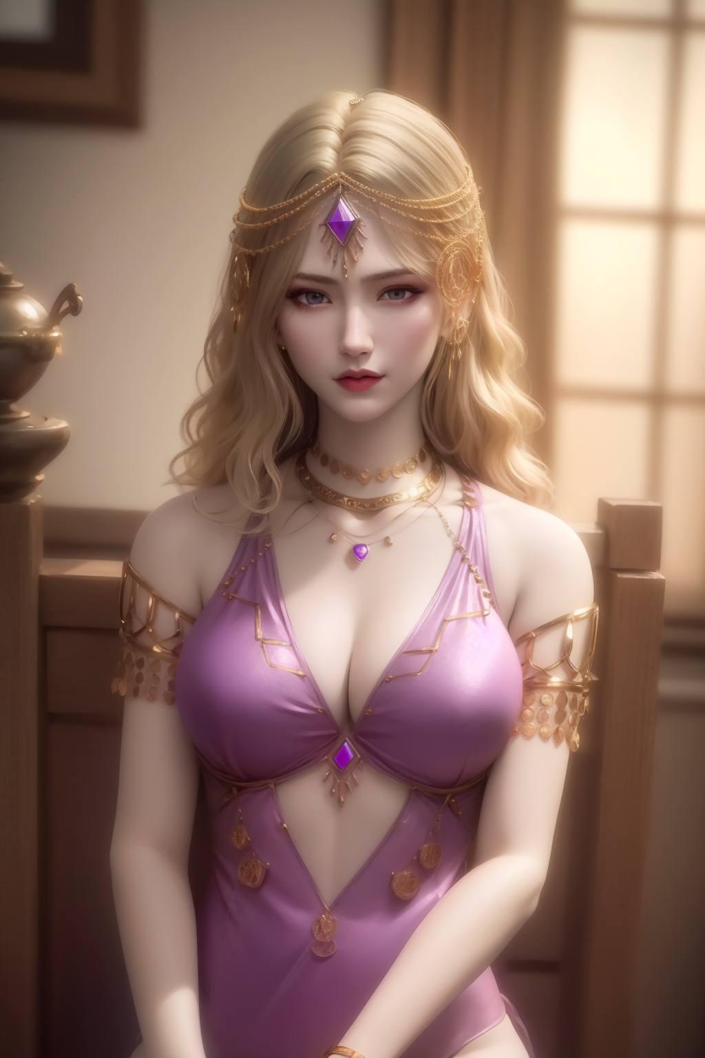 护眼无忧卡丹公主旗袍壁纸