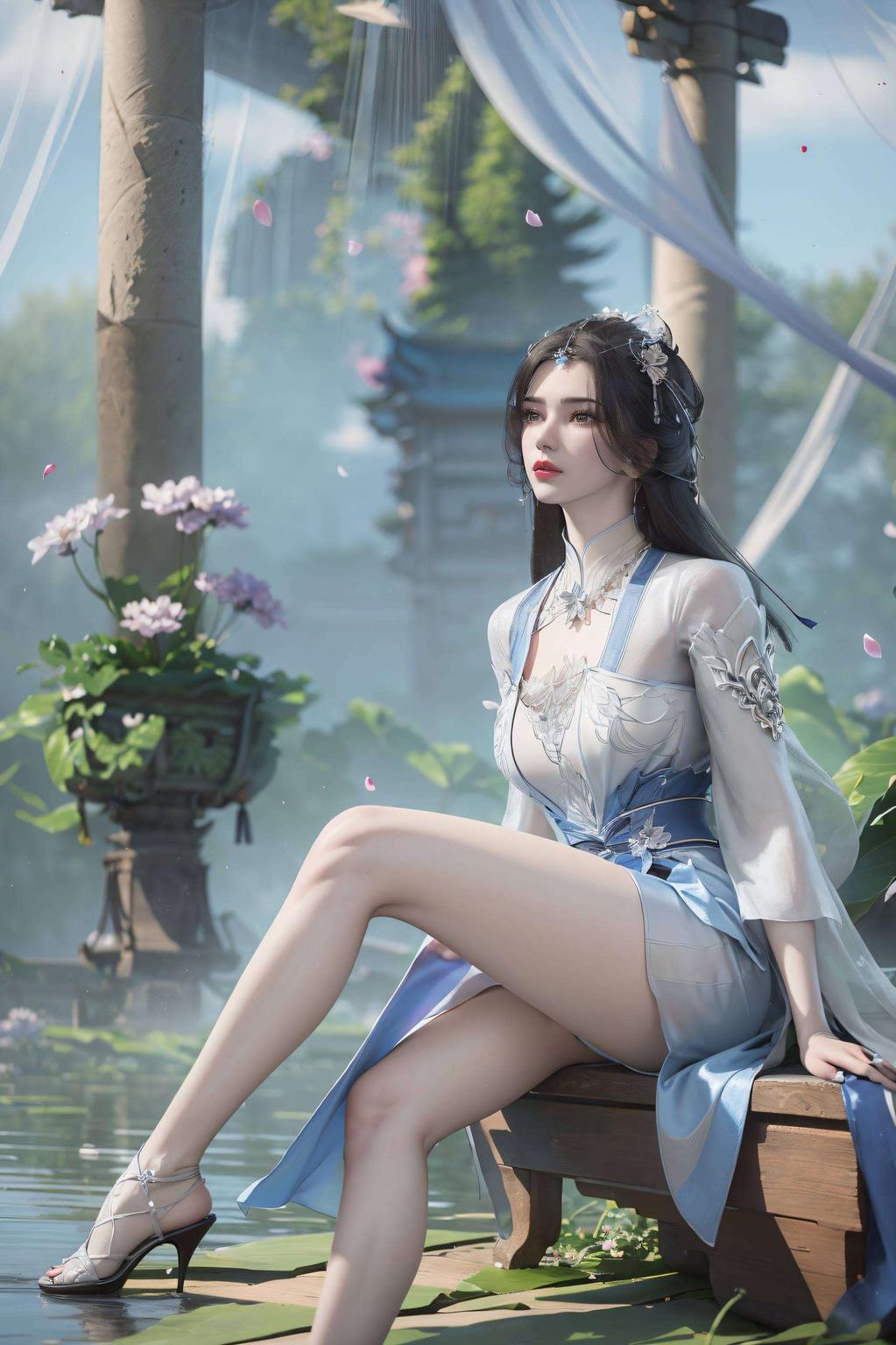 这款紫色完美像素的唯美手机壁纸带你初遇李慕婉的高清美景