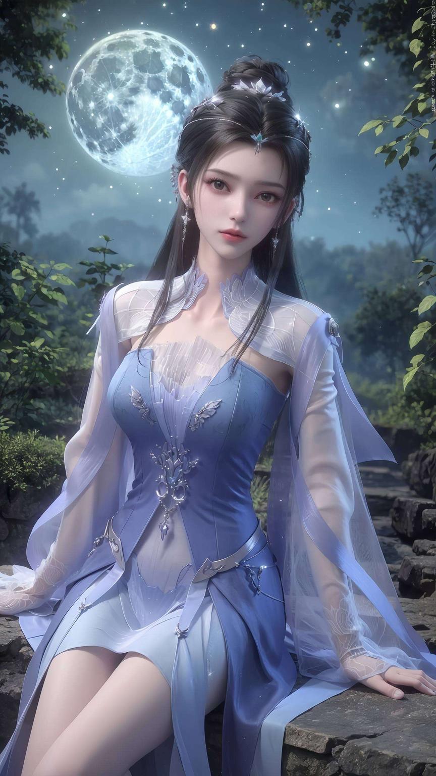 绿意盎然李慕婉图片壁纸高清大图