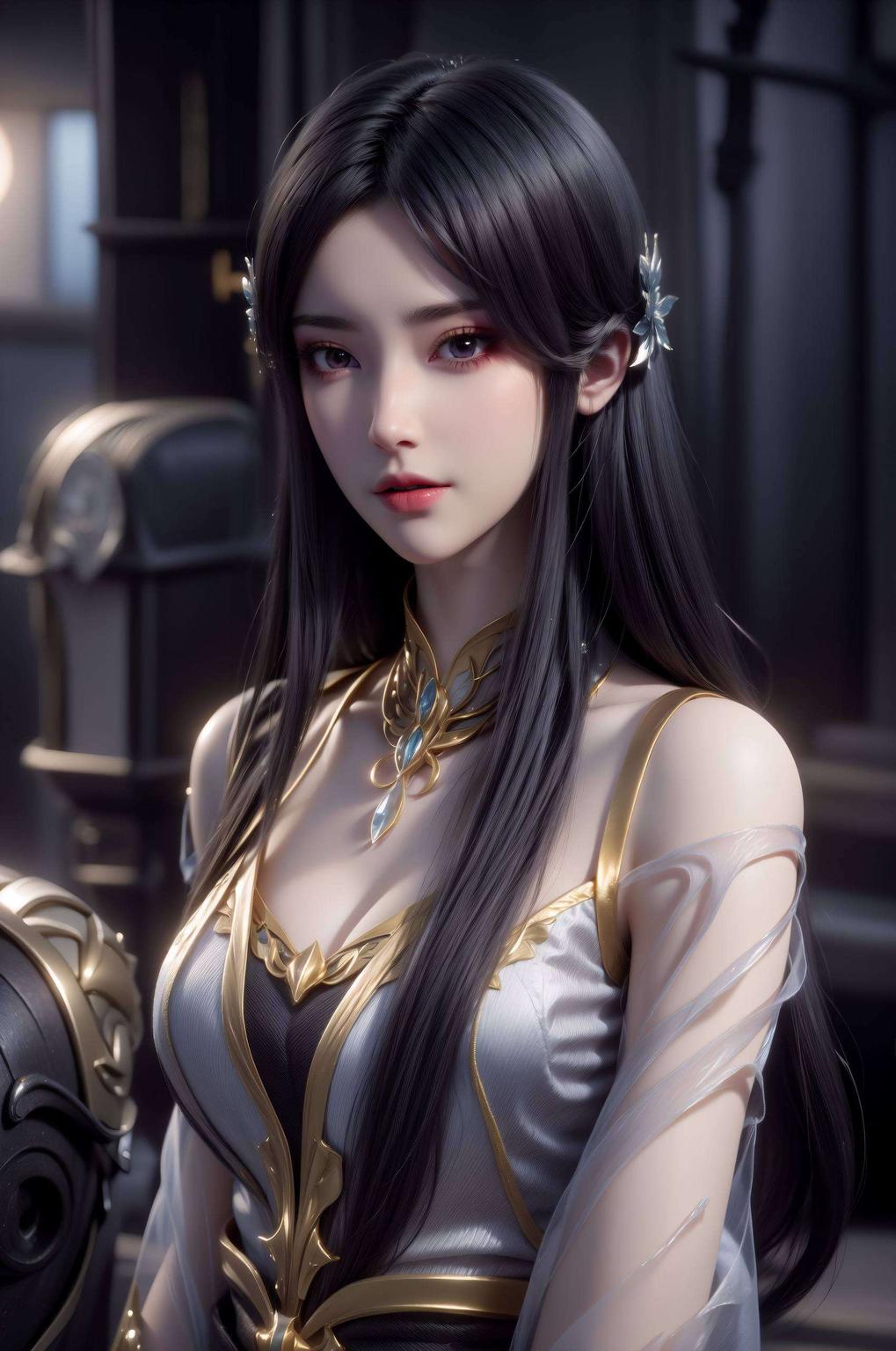 粉色柳菲AI绘画细腻笔触映温馨