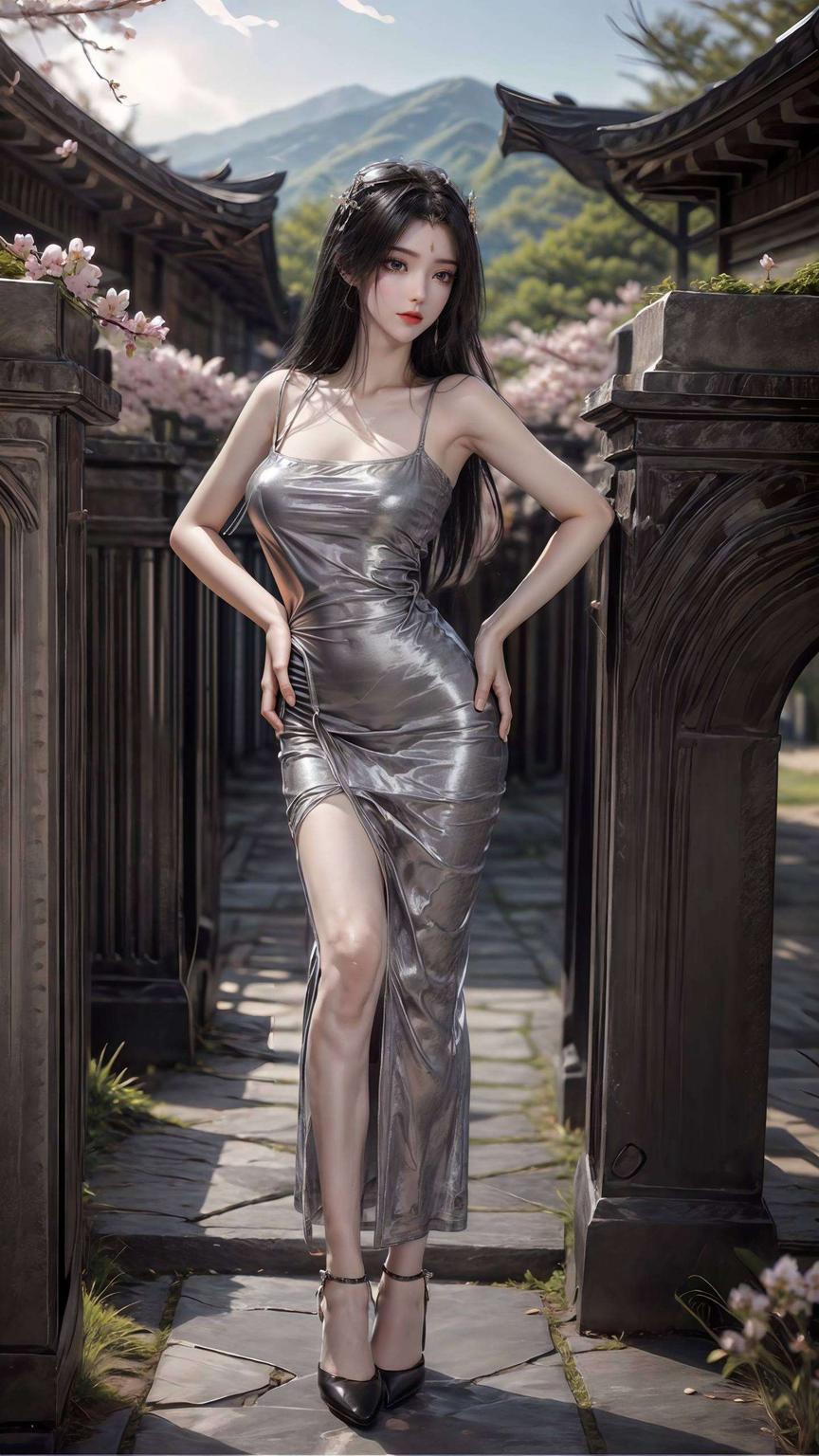 极简风碰撞古香古色柳神背景图高清壁纸