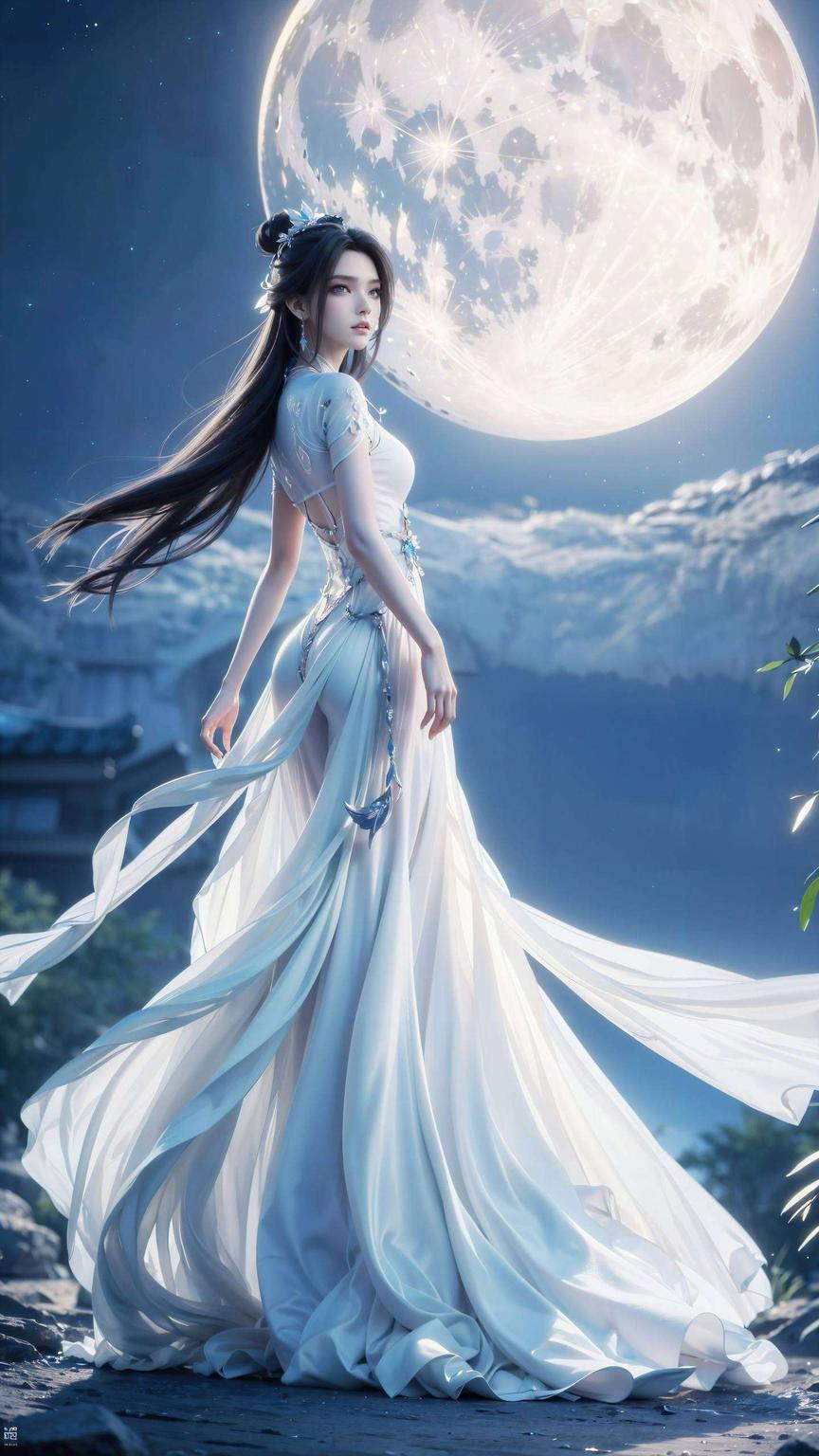 仿佛从画中走出来的侠女细节满分！快来看看这清丽的身影