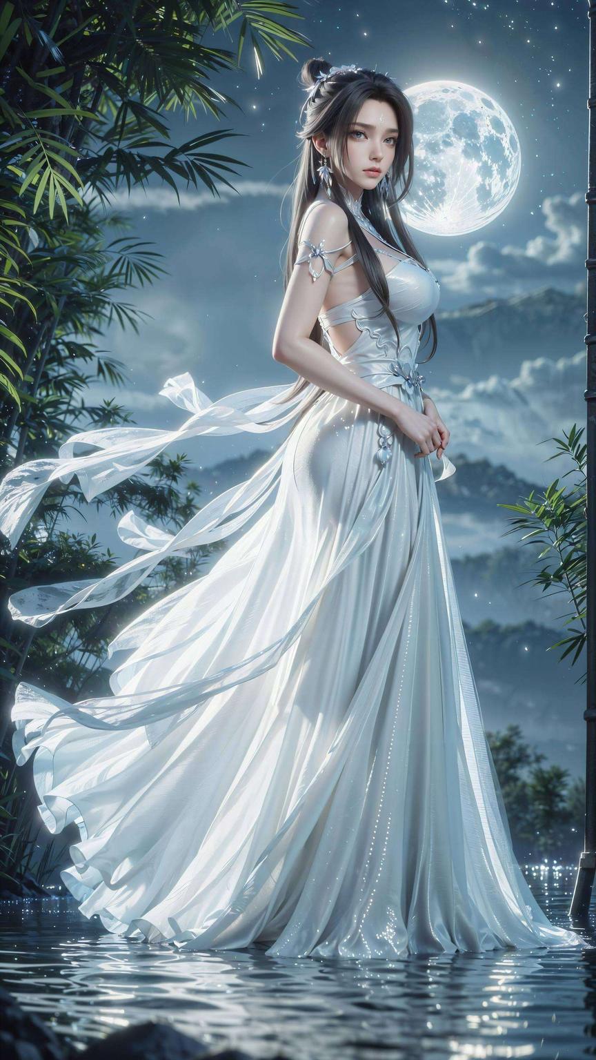陆雪琪的倩影如诗如画美得让人心动