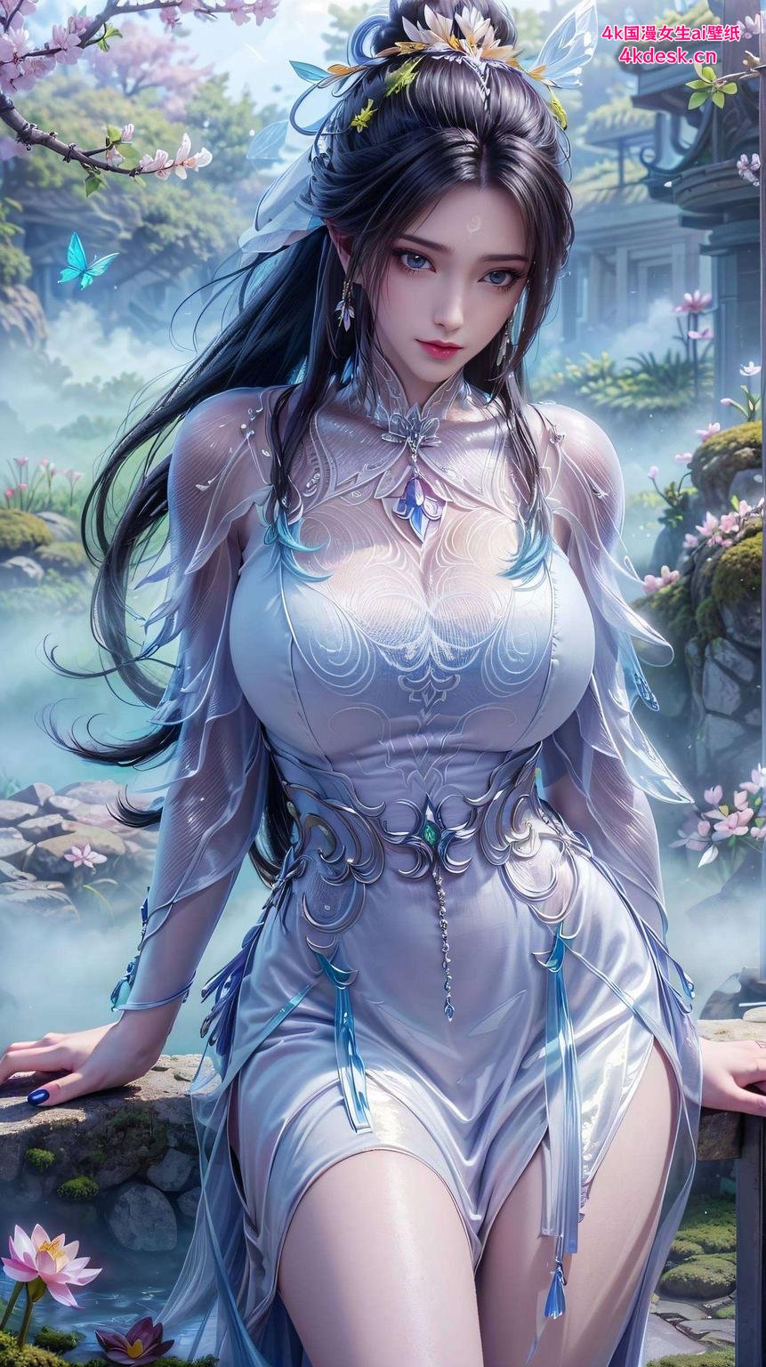 雪白羽毛飘舞间飞羽陆雪琪