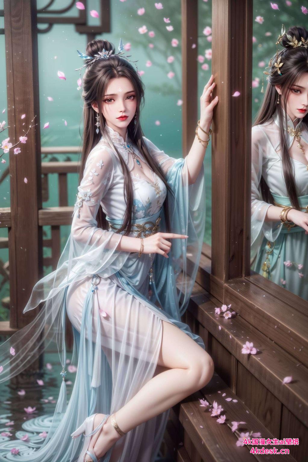 陆雪琪全面屏壁纸感受仙子的飘逸之美