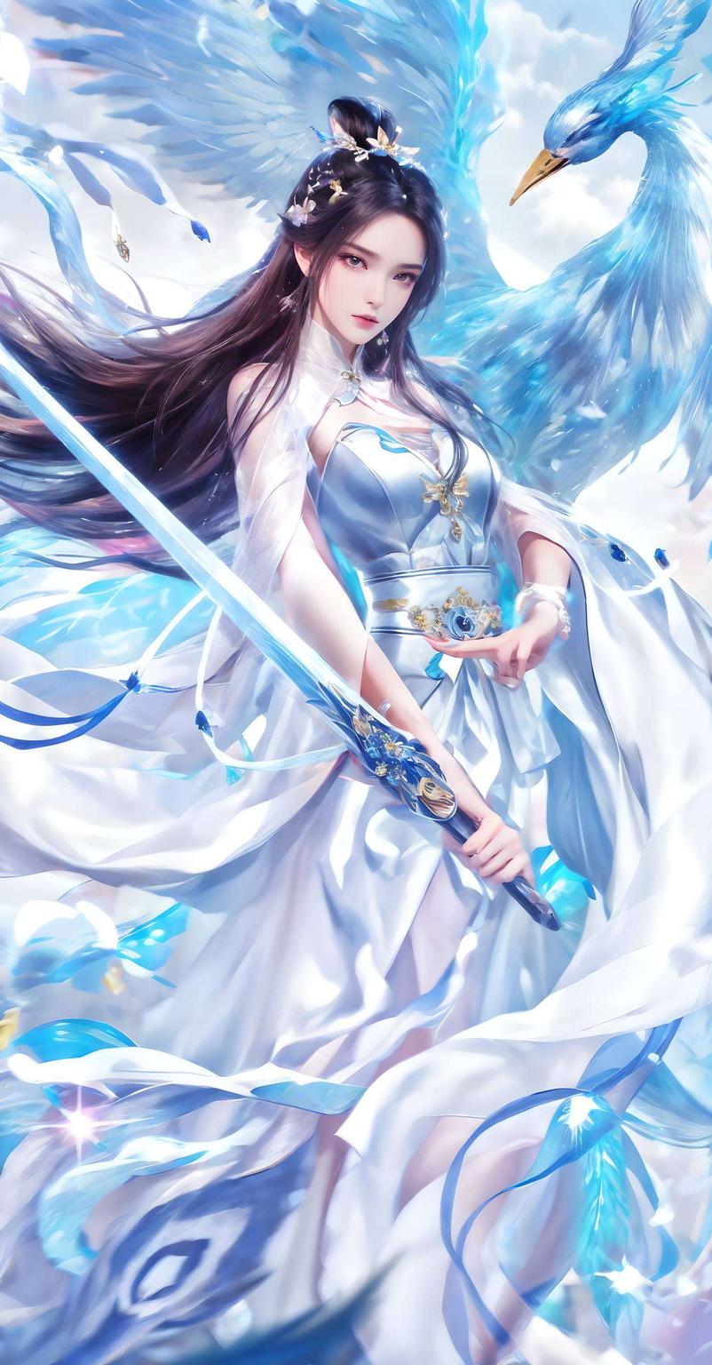 雪琪剑指苍穹IPAD壁纸里的诛仙世界