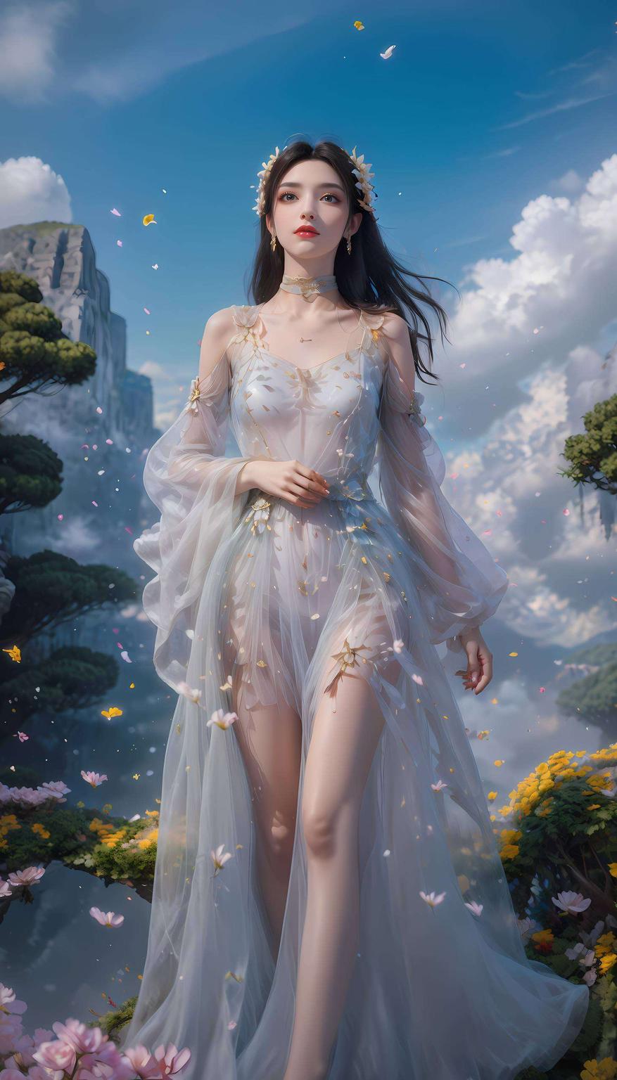 美杜莎神机壁纸绿色清新