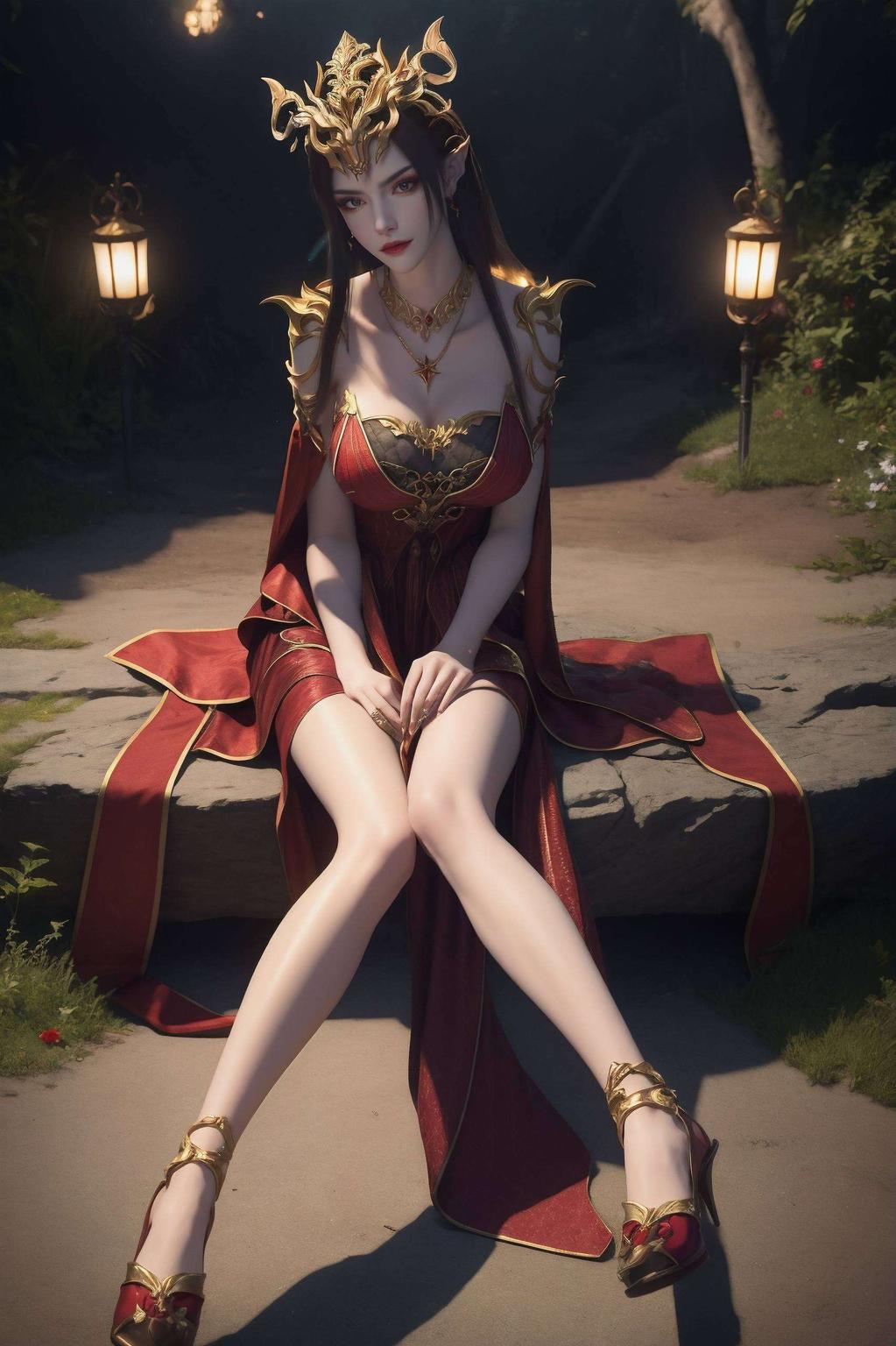 精细到每一鳞片绝对让你眼前一亮！画面中美杜莎女王眼神犀利