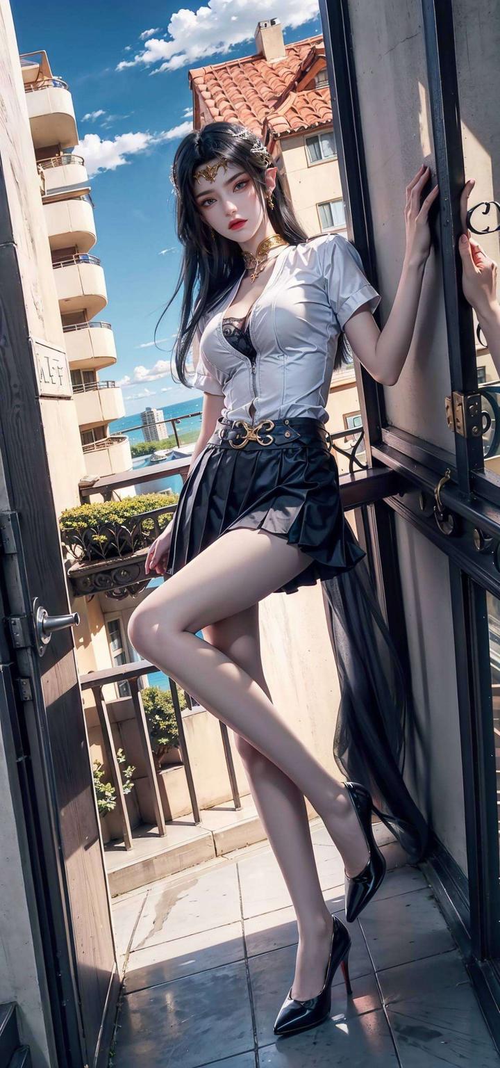 蛇发飘逸美杜莎的身材线条流畅