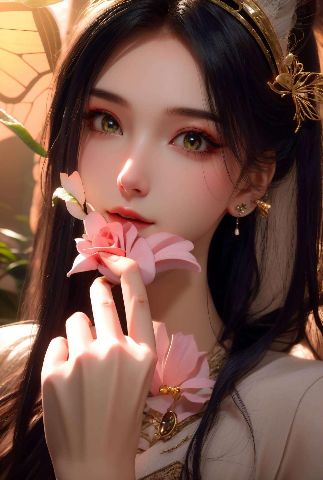 美得让人心动！细腻的线条描绘出她的灵动眼神柔和的色彩营造出梦幻氛围