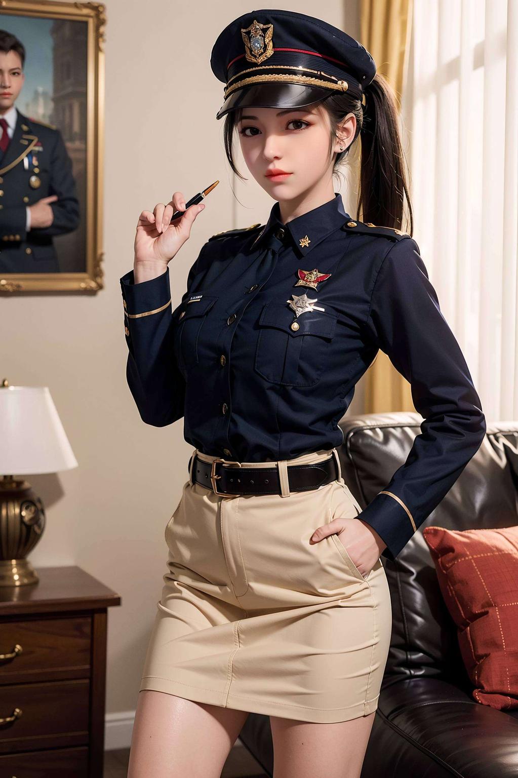 给你带来雄兵连琪琳的泳装魅力！清澈泳池边她笑得甜美