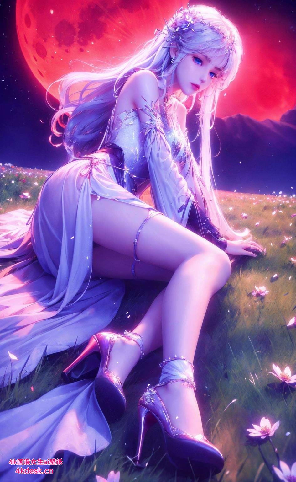 圣采儿炫彩壁纸上线啦！超清竖屏粉嫩嫩的色调