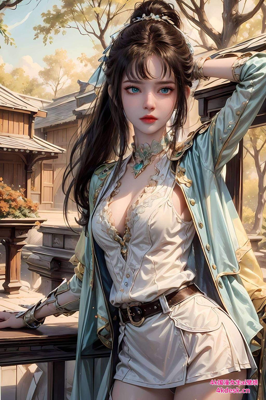各位动漫迷们置身于梦幻般的景致中