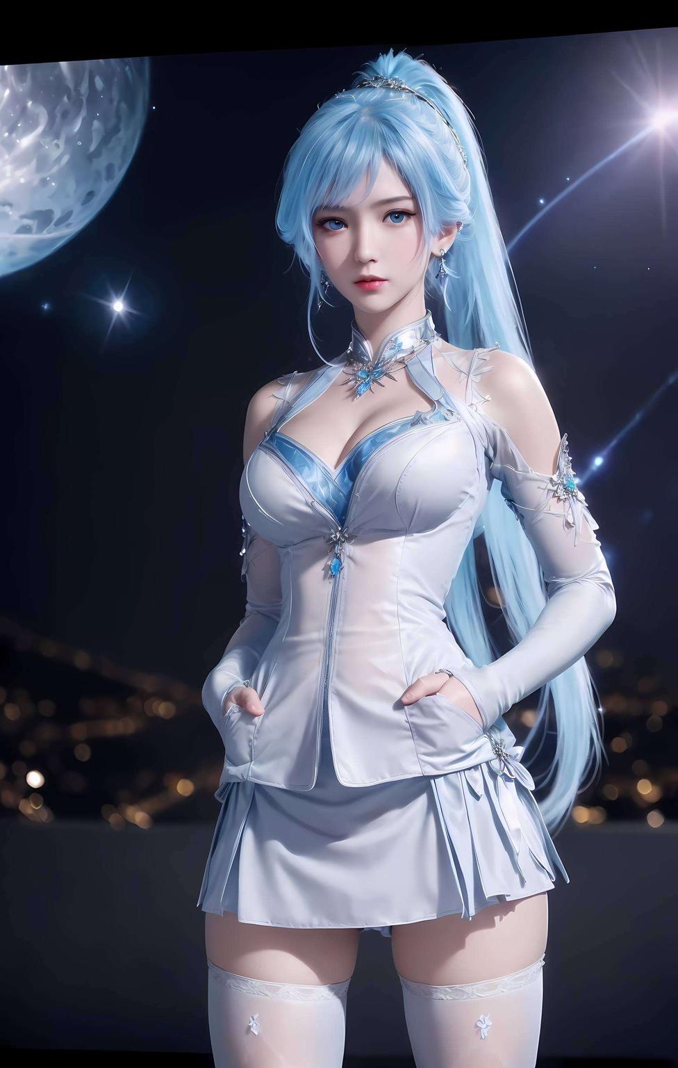 她眼神深邃唐舞桐的美照