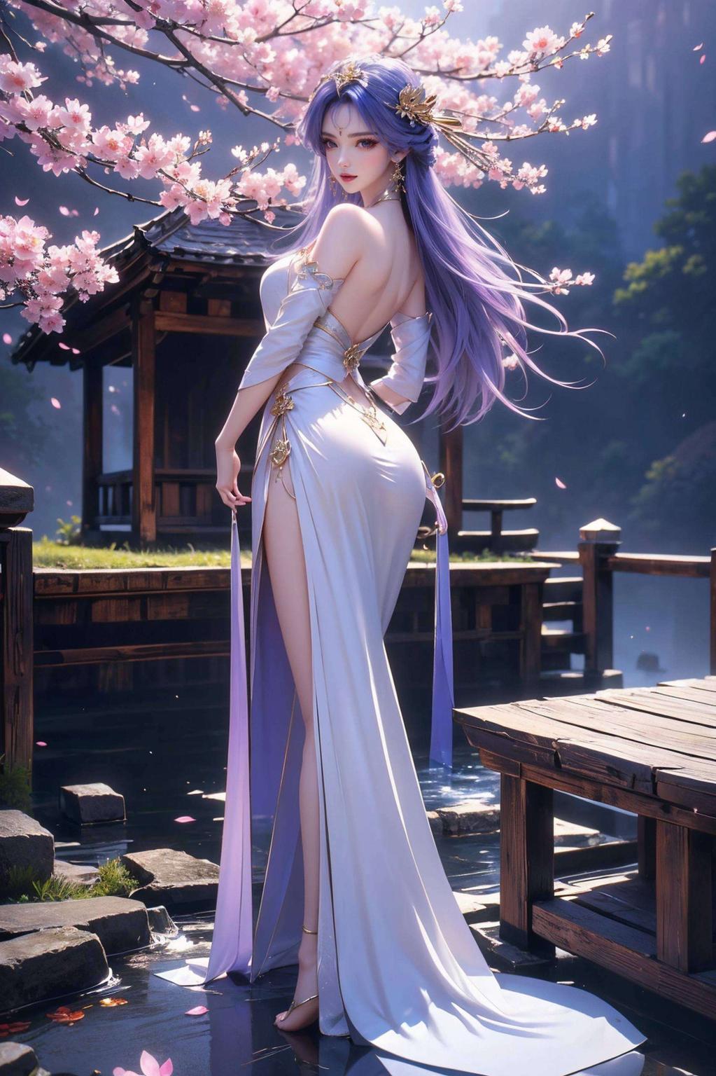 简直美得让人心动！高清画质国漫女神AI壁纸