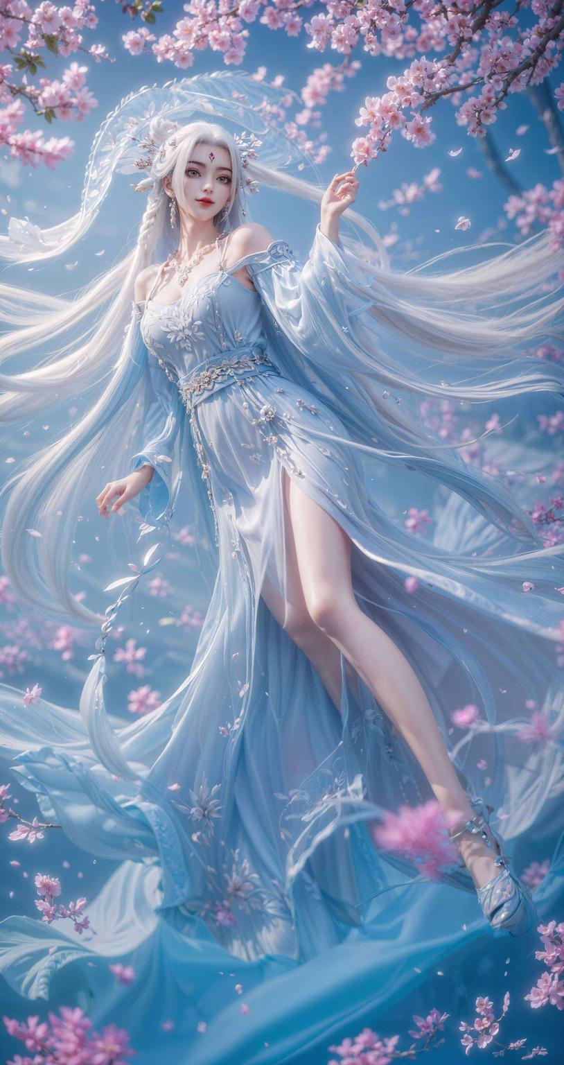 清新亮相小白仙姿