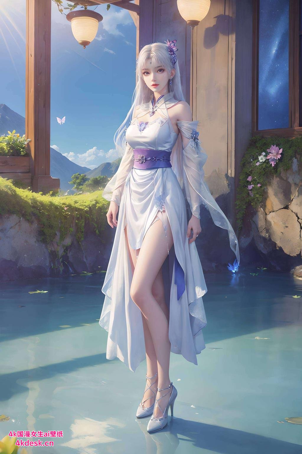 今天给大家带来一款超美的紫色系壁纸仙气十足