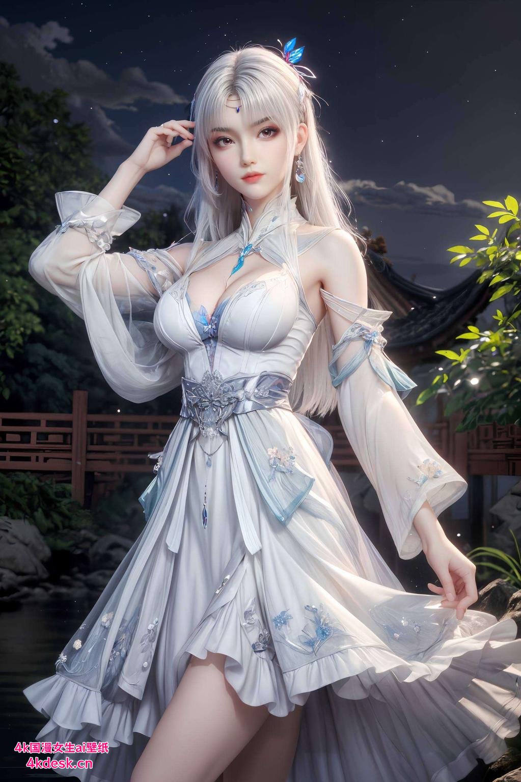 背景山川如画这款古风手机壁纸