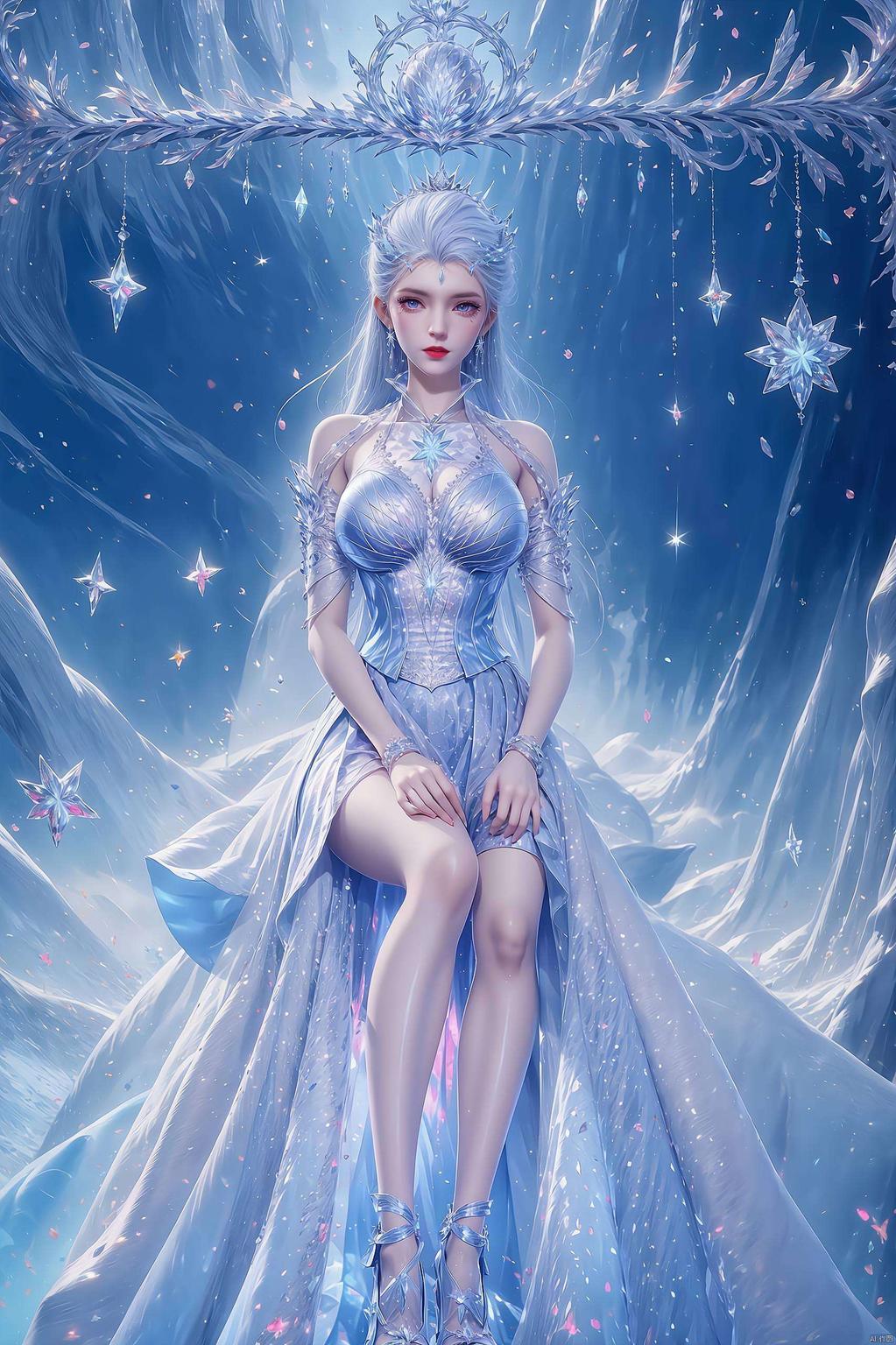 冰肌玉骨绝世唐门雪女身着泳装