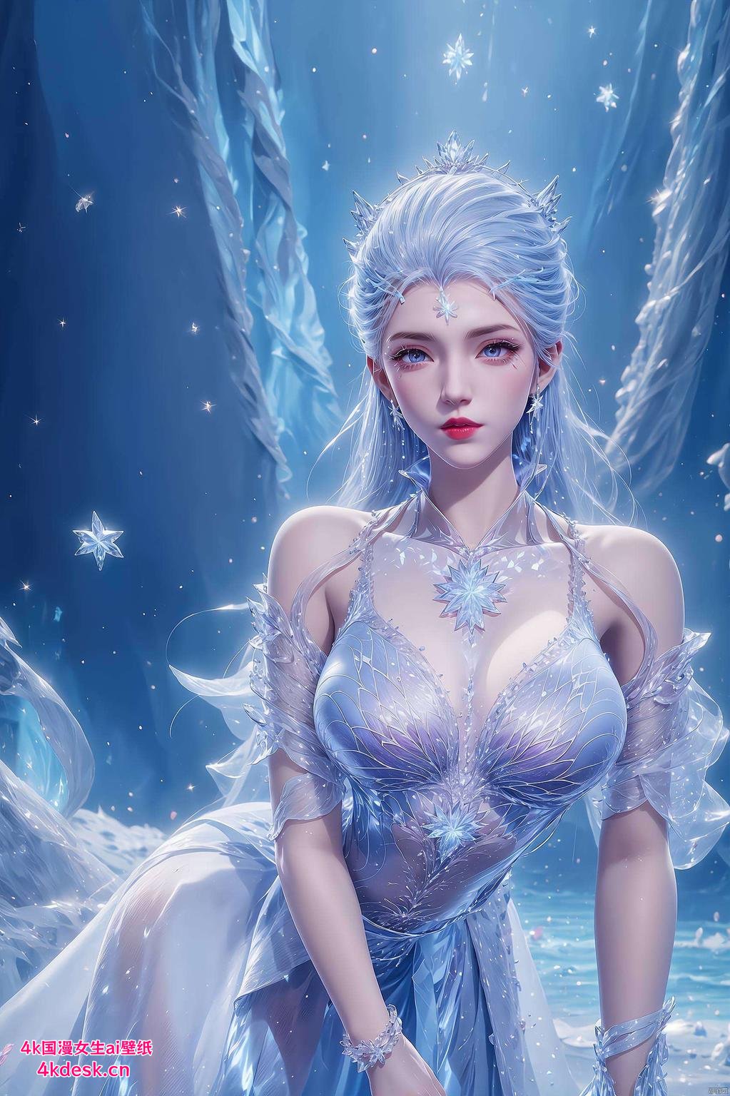 尽在高清壁纸！绝世唐门雪女全身图冰肌玉骨