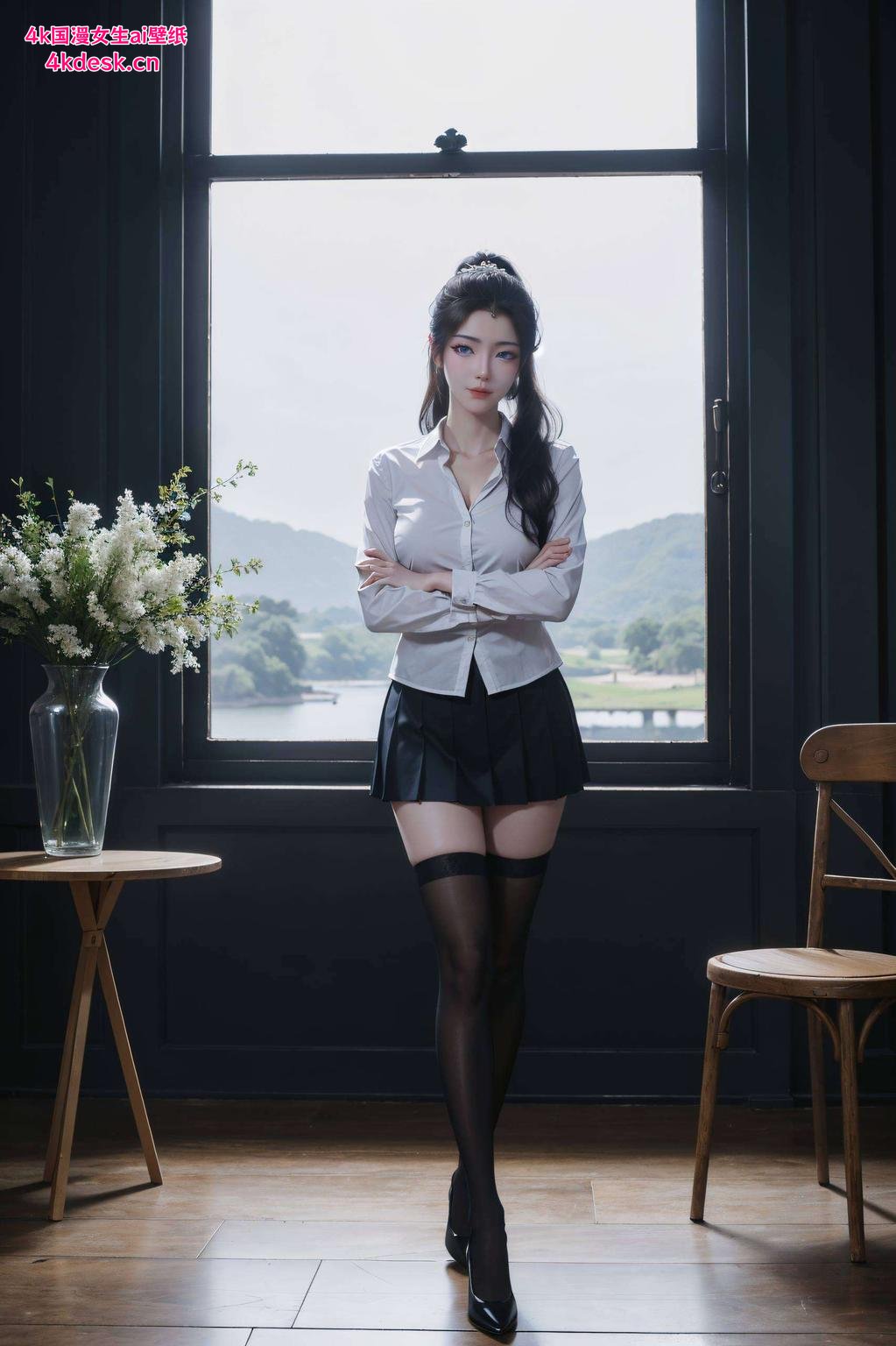 搭配未来感十足的AI元素瑶紫色星元AI壁纸