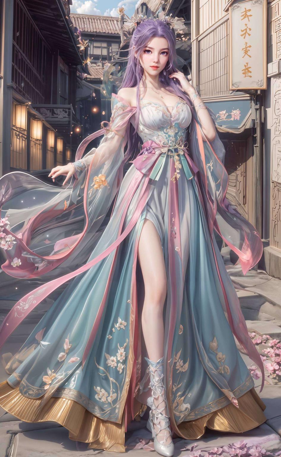 完美适配你的平板！一对恋人云端漫步