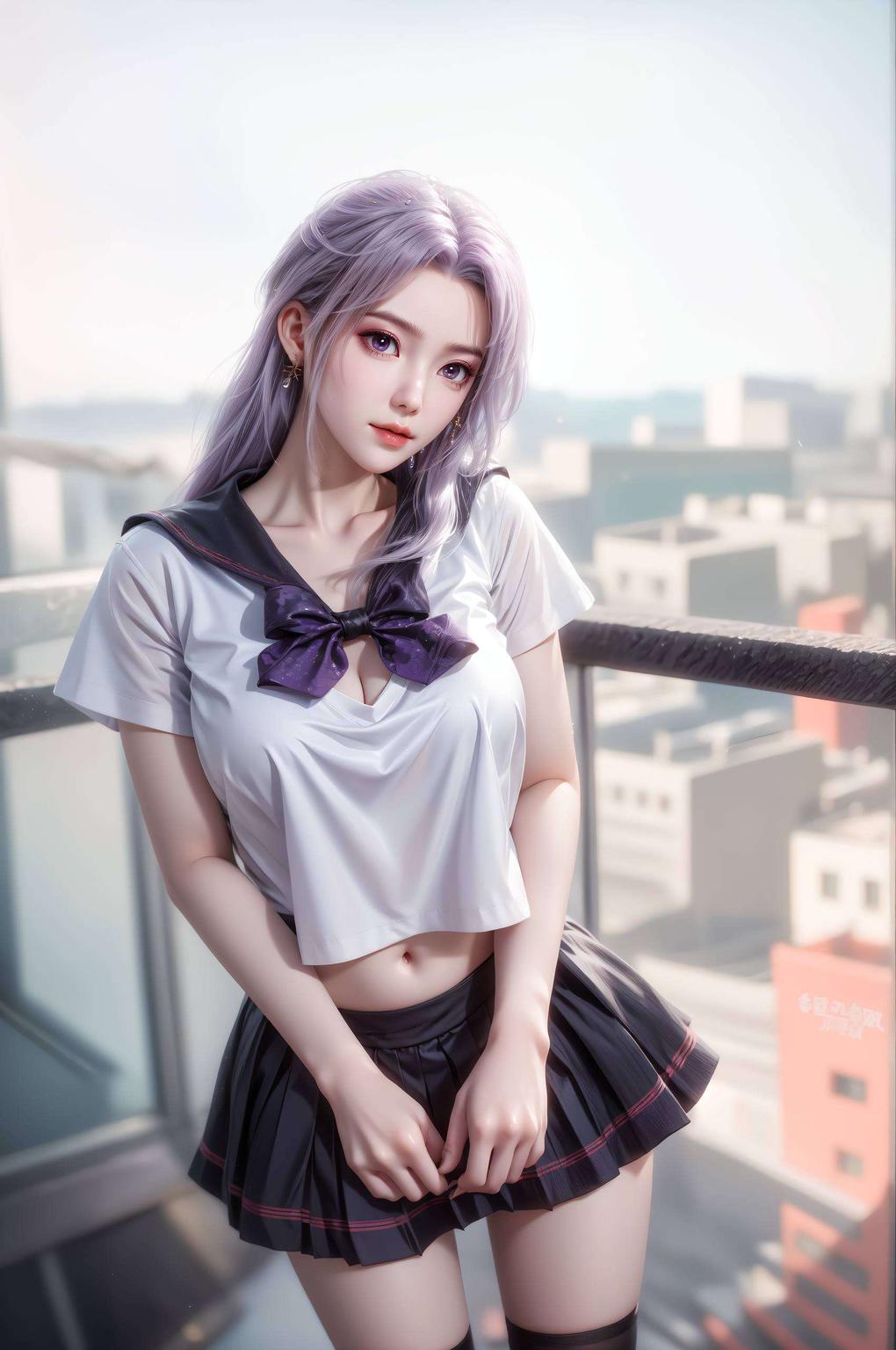 云霄之力与抱腿姿势完美融合轻松打造你的清新桌面！