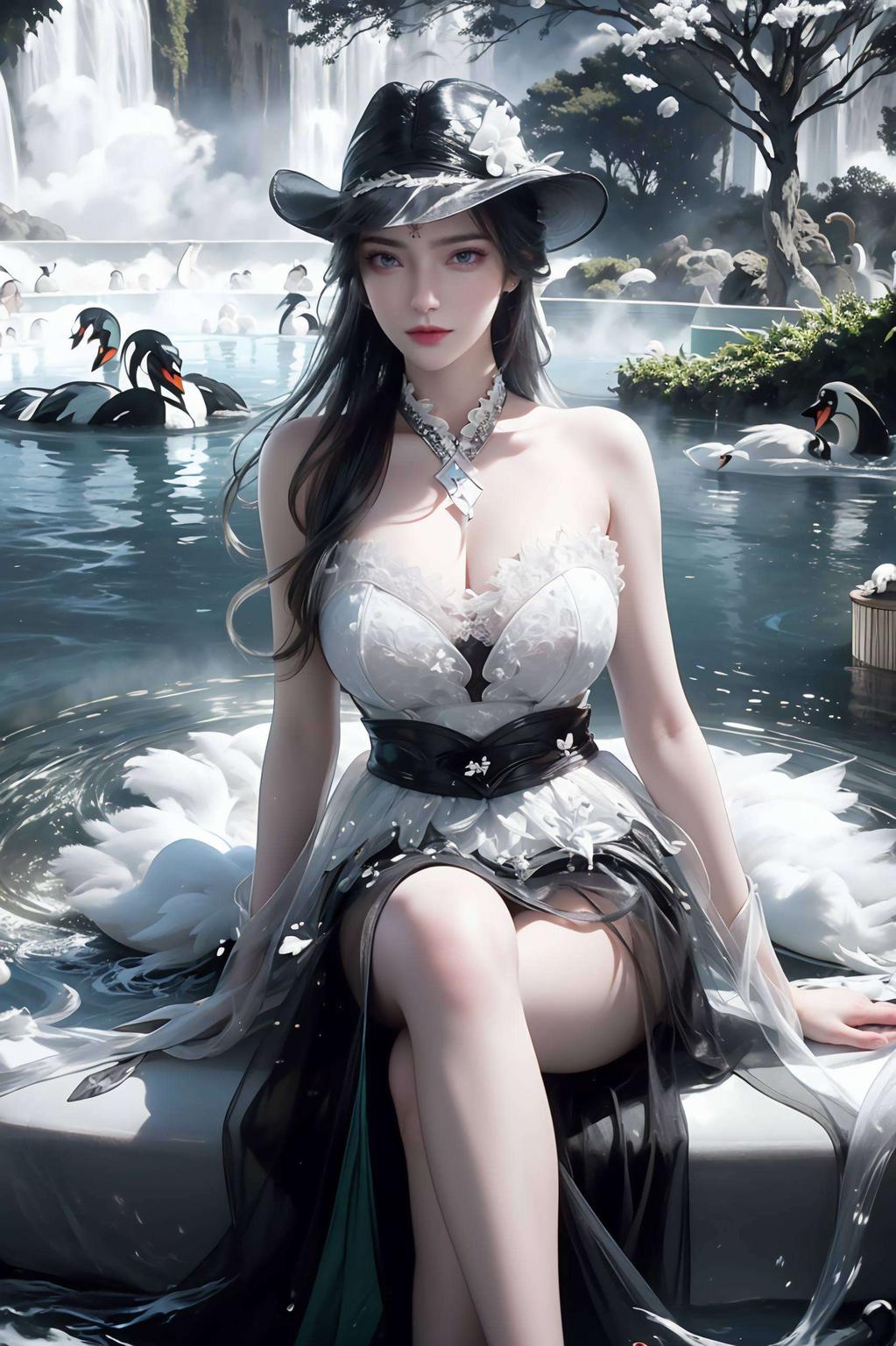 淡雅的色彩主角是AI素材周紫虹卡片壁纸