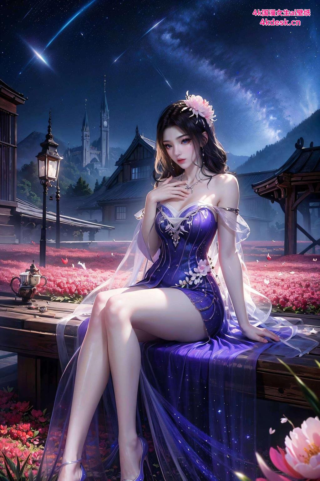 护眼无忧来看看这款超美的紫灵哭4k超清壁纸！炫彩斑斓