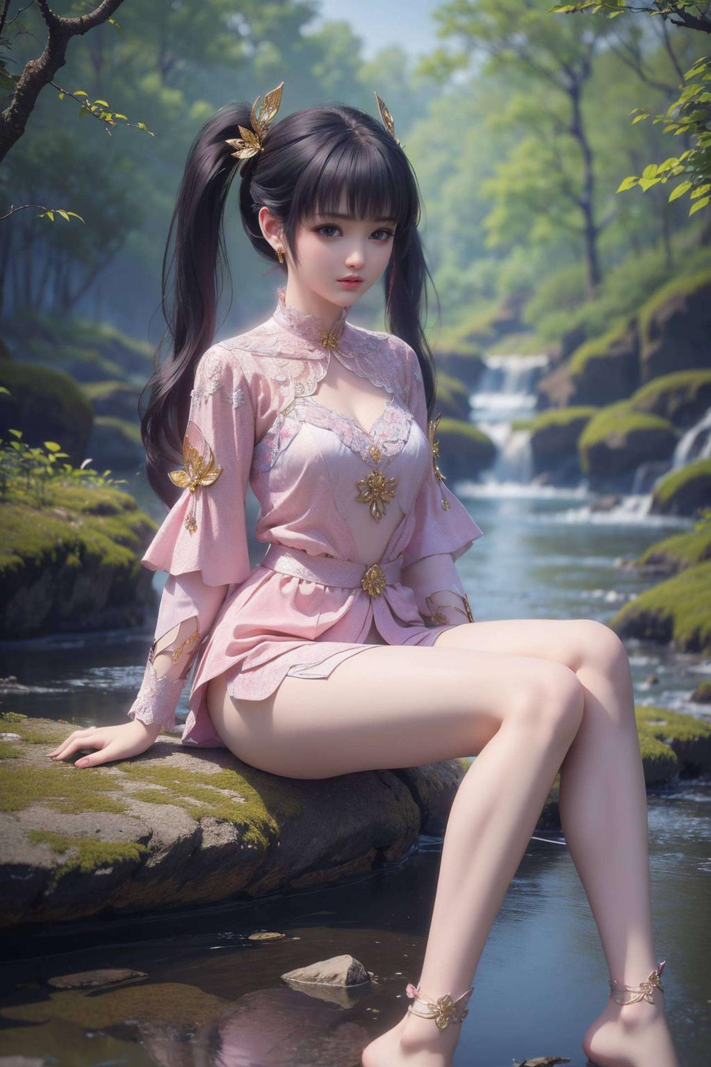 简直美爆了！紫妍动态壁纸AI素材细腻入微